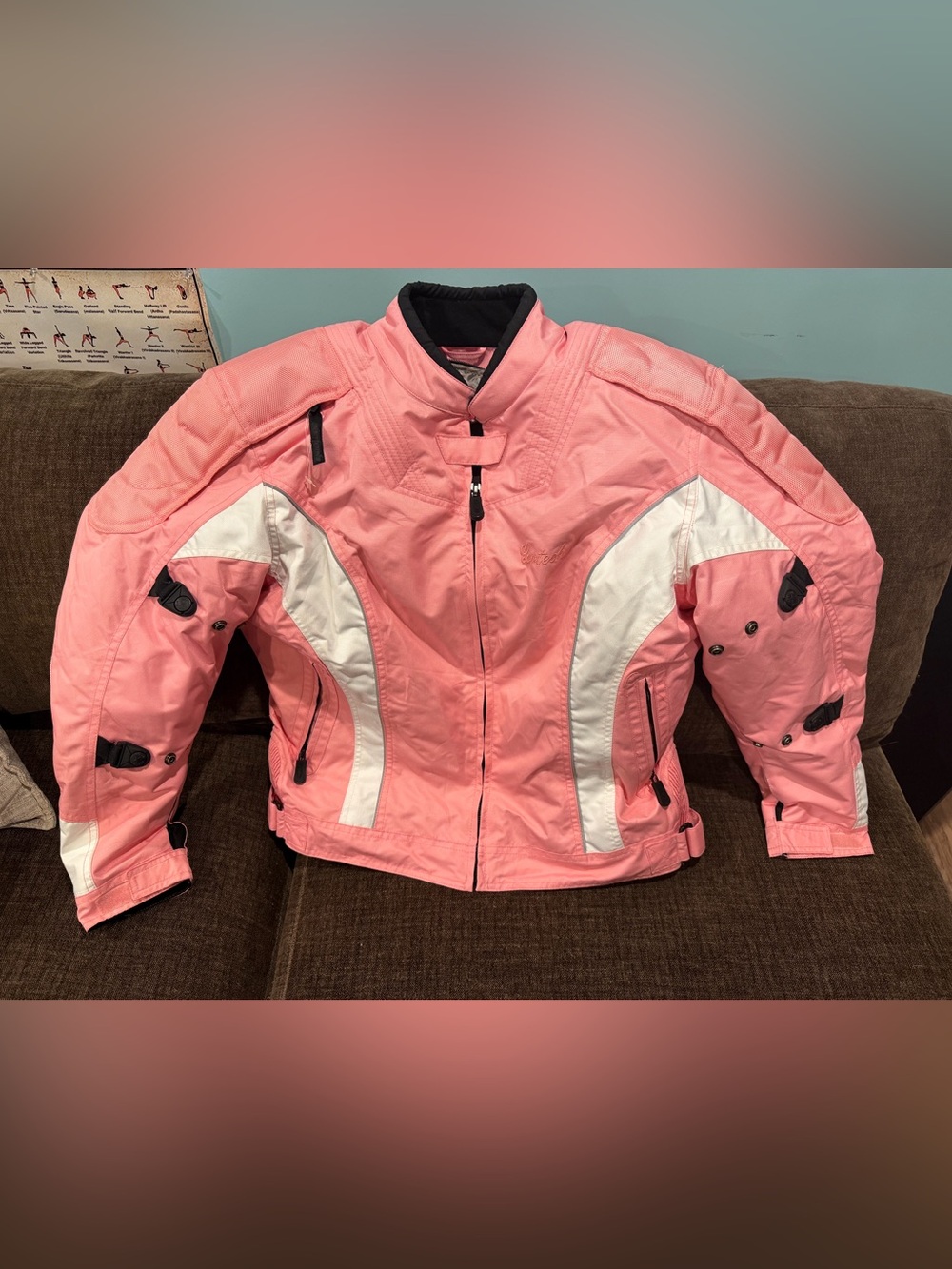 Women’s Cortech LRX Moto Jacket Pink Size L